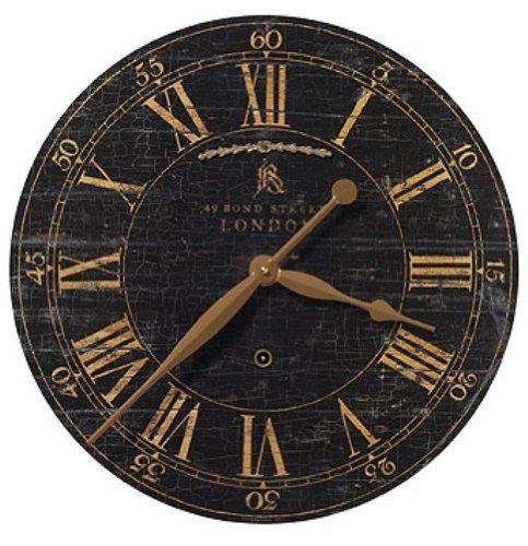 Timeworks Classics Wall Clock, Bond Street, 18-inches Diameter