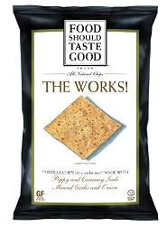 FoodShouldTasteGood The Works Tortilla Chips, 5.5-Ounce Bags (Pack of 12)
