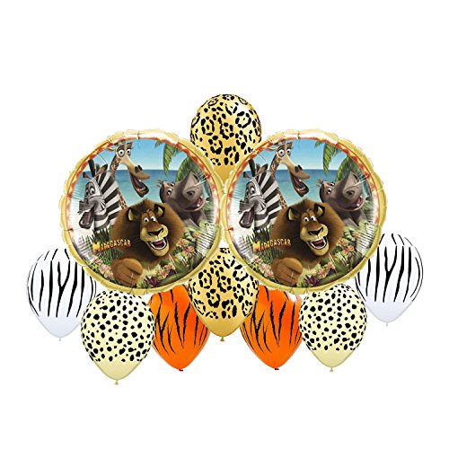 Madagascar Balloon Bouquet 10 pc