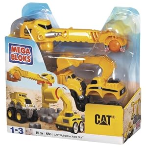 Mega Bloks CAT Tiny'n Tuff Buildables Work Site by