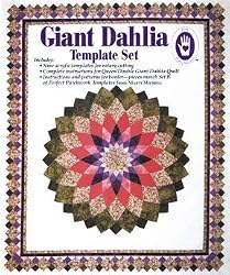 Marti Michell 54" Giant Dahlia Quilt Template Set #8949