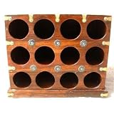 Solid Wood 12 Bottels Wine Rack Holder Storage