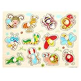 知育玩具 木のおもちゃ 虫 認識 キッズ 子ども 想像力向上 発見力アップ 幼稚園 五感の刺激 誕生日 入学祝