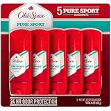Old Spice High Endurance Deodorant, Pure Sport, 3.0 oz, 5 Piece