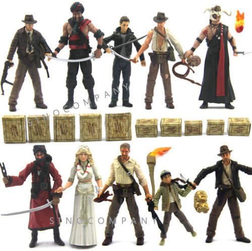 10pcs Toys Indiana Jones WILLIE SCOTT TEMPLE GUARD OF DOOM Action Figure AK88