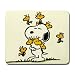Large Mousepad of Art Deco Snoopy with Woodstock & Friends (Charlie Brown, Peanuts, Halloween, Charles Schultz)