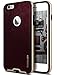 iPhone 6 Case, Caseology® [Envoy Series] Premium Leather Bumper Cover [Cherry Oak] [Leather Bound] for Apple iPhone 6 (2014) & iPhone 6S (2015) - Cherry Oak