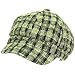Wool Woven Square Knit Full Newsboy Cabby Cap Hat Gray