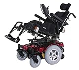 Drive Medical Sunfire Gladiator Very HD Power Wheelchair with Various Seating Options, Red, 45