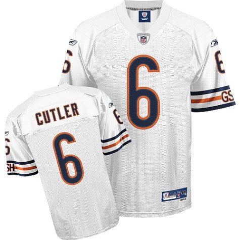 Mens Chicago Bears #6 Jay Cutler Road Premier Jersey - L