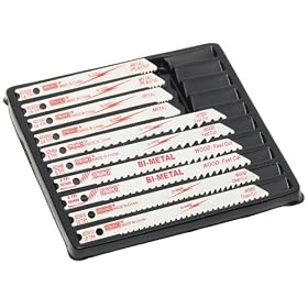Mibro 827831 Bi-Metal Jigsaw Blade Set, 10-Pieces by Mibro