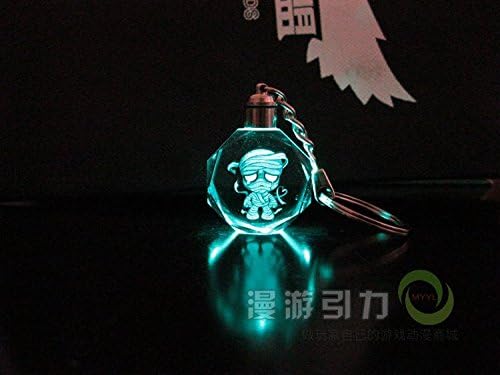 Heroes Union war of the 02 mummies surrounding a wood crystal LED Keychain Pendant