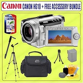 Canon HG10 AVCHD 40GB High Definition Camcorder + Accessory Kit Bundle by Canon