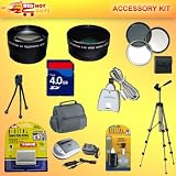 25PC ULTIMATE BEST BUY ACCESSORY KIT W/ LENSES  4GB MEMORY  MUCH MORE FOR CANON POWERSHOT G7 G9