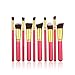 Unimeix? 10 pcs Premium Synthetic Kabuki Makeup Brush Set Cosmetics Foundation Blending Blush Eyeliner Face Powder Brush Makeup Brush Kit (Rose Golden)¡­