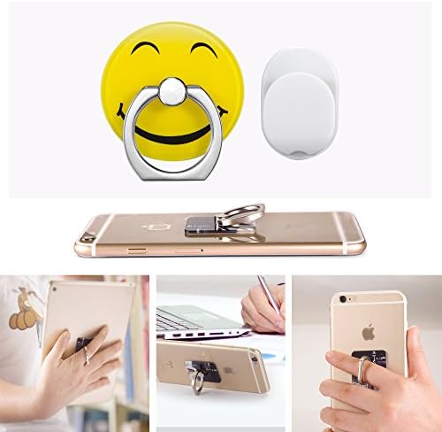 BYAO,Mobile Phone Ring Holder/Smart devices holder/Anti-theft Clasp/Anti-drop/360 Degree Rotating Ring Holder Mobile Phone Stand for Phone/Pad and Car Ring Holder for Cell Phone (smile)