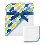 Hudson Baby Woven Hooded Towel and Washcloth Set, Fish by Hudson Baby [並行輸入品]