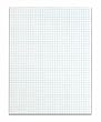 TOPS Quadrille Pad, 8.5 x 11 Inches, 4 Squares per Inch, Medium Weight, 50 Sheets, White, (33140)