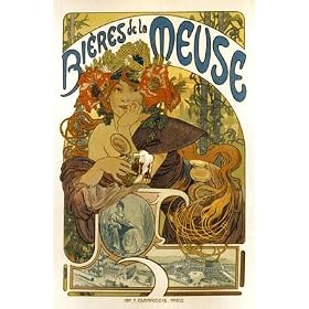 Meuse Vintage French Advertising - Mini Metal Wall Sign Retro Art 15cms x 20cms