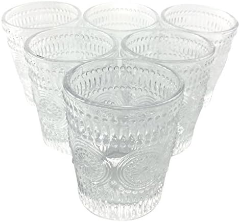 Riimax Dinnerware 10 oz Juice Glasses Tumblers Set of 6 (White)