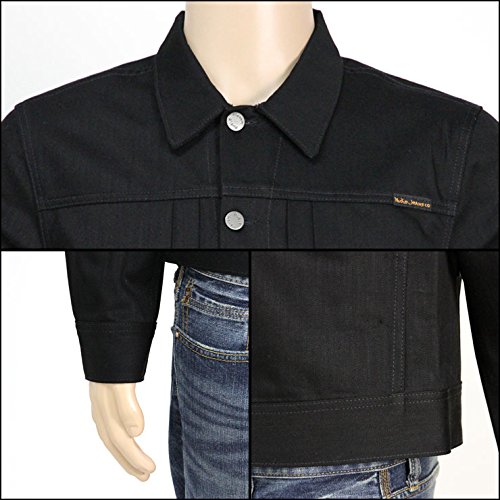 nudie 진즈 Nudie Jeans 정규 판매점 맨즈 애스터 자켓 Denim Jacket Sonny Black 160443