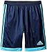 adidas Performance Boys Tastigo Shorts, Collegiate Navy/Bright Cyan, Small
