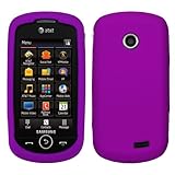 Purple Silicone Case / Skin / Cover for Samsung Solstice II / SGH-A817