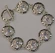 Texas Star Bracelet with Blue Rhinestones