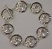 Texas Star Bracelet with Blue Rhinestones