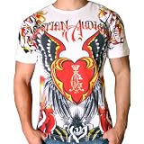 CHRISTIAN AUDIGIER by Ed Hardy Heart Virgin Mary Maria Tattoo Logo T-Shirt Tee Top
