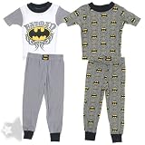 Batman Gray Set of Two Cotton Pajamas for Boys