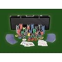 Professionelles Pokerset mit 500 Laser Chips BLACK EDITION
