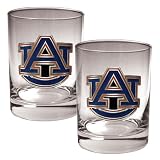 Auburn Tigers 2 Piece Rocks Glass Set NCAA College Athletics