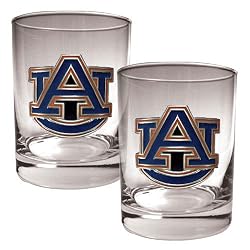 Auburn Tigers NCAA 2pc Rocks Glass Set by Great American Products