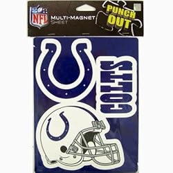 Indianapolis Colts NFL Multi Magnet Sheet 3 Magnets