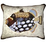 123 Creations C926 16x20 Spotted Fish Needlepoint Pillow