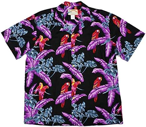 Big Mens Short Sleeve Jungle Bird Original Magnum PI Hawaiian Shirt