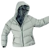 TAIGA Seymour 700 PLUS Goosedown Jacket - Women's Light & Silk-Soft European Goosedown Hooded Jacket, Color Silver, MADE IN CANADA