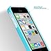 ULAK iPhone 5C Case, Slim Lightweight 2in1 iPhone 5C Cases Hybrid with Soft Rugged TPU Inner Skin and Hard PC Anti Scratches Protective Cover for Apple iPhone 5C -Aqua Blue+White