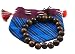 Sandalwood Buddha Beads Wrist Mala in a Nepalese Print Gift Bag