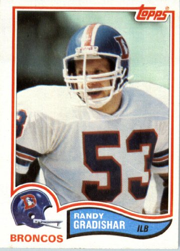 1982 Topps # 79 Randy Gradishar Denver Broncos Football Card - In Protective Screwdown Display Case!