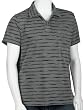 Nautica Jeans Men's Short Sleeve Space Dyed Stripe Polo