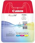 Canon CLI 521 Color Multipack Cartouc...