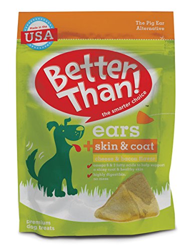 Better Than Ears Premium Dog Treats, Cheese and Bacon, 9 Count