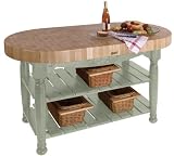 John Boos & Co. American Heritage Collection Alabaster Harvest Table 60x30x4-in.
