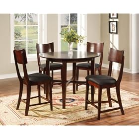 5-pc Dinette Set, Espresso Color