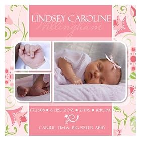 Birth Announcement Photoshop Templates Vol.2 (30) Expertly Mastered Layered PSD Files - Tutorial Included
