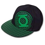 Green Lantern Mini Logos Black Fitted Hat