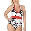Merona Plus Ebony/White Floral One Piece - 16W