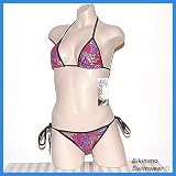 Butterfly Cheekhugger Bikini (Red Potpourri) A/B Cup